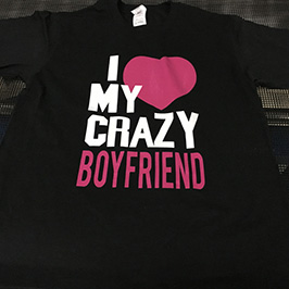 Black t-shirt printing sample 2 by A2 t-shirt printer WER-D4880T