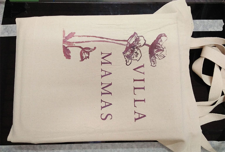 Grey sample bag from UK customer was printed by WER-E7880T printer