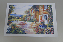 Oil Canvas 1 printed by 2.5m (8 feet) eco solvent printer WER-ES2501