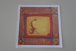 Oil Canvas 2 printed by 2.5m (8 feet) eco solvent printer WER-ES2502