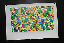 PU Leather print