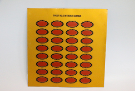Printing sample of Metal on A3 UV printer WER-E2000UV