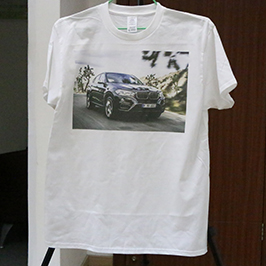 White t-shirt printing sample 3 by A3 t-shirt printer WER-E2000T